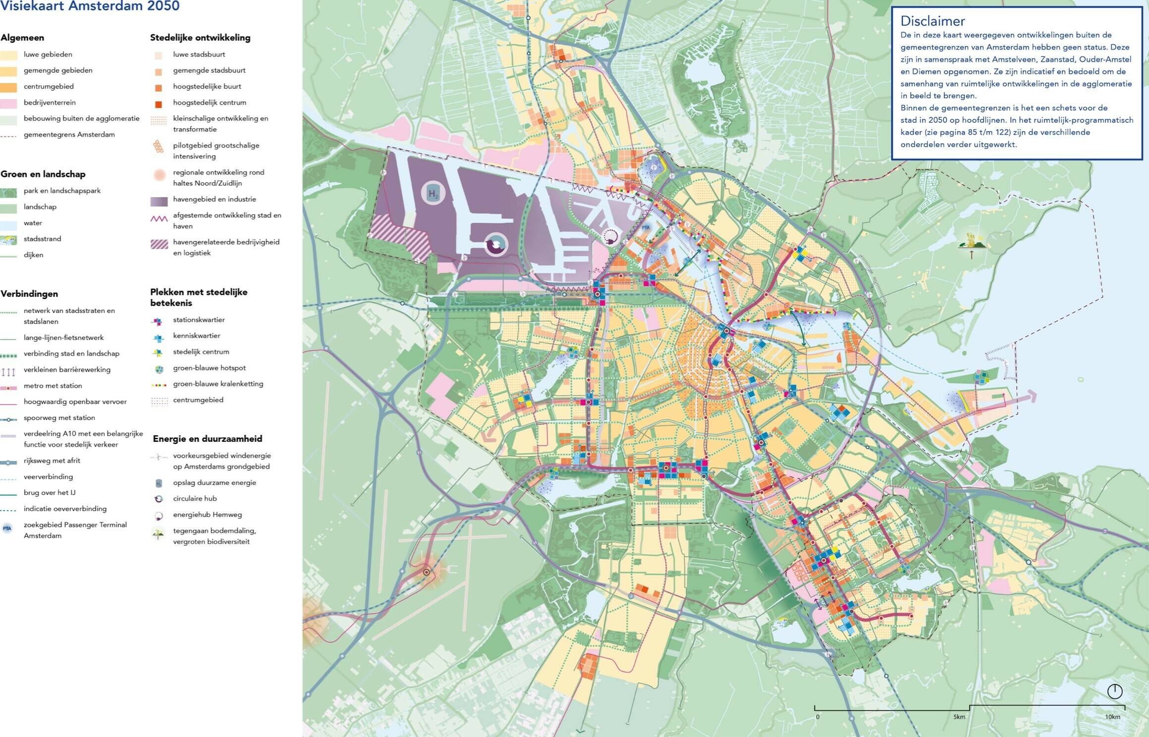 vision map of Amsterdam with agenda