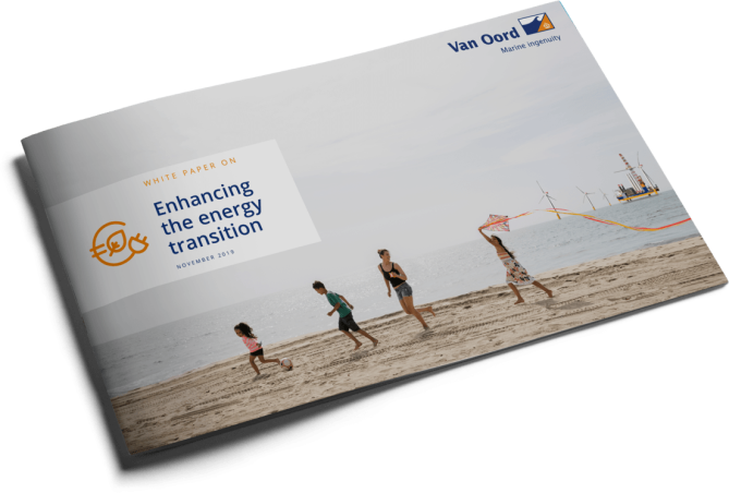 Cutout example of the white paper cover