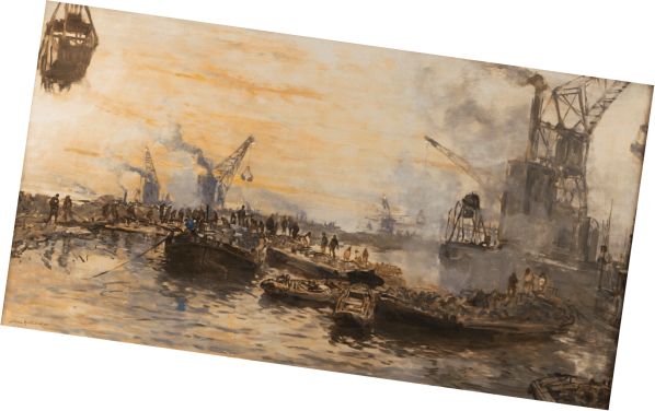 Oil painting by J.H. van Mastenbroek &ndash;Van Oord collection